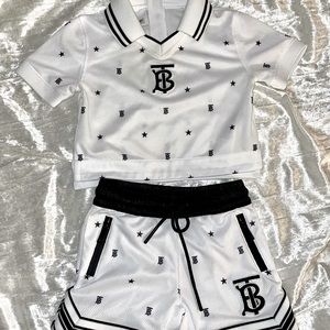 BURBERRY Star Monogram Motif Jersey Shirt & Shorts